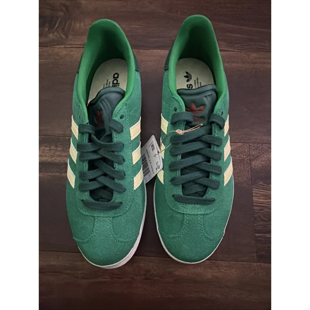 New Adidas Mens Gazelle Spikeless Golf Shoes Size 6.5 Green Suede